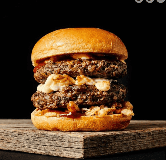 🏆BURGER WEEK: Burger BBQ Bacon - Fromage en grains (double viande) 🍔